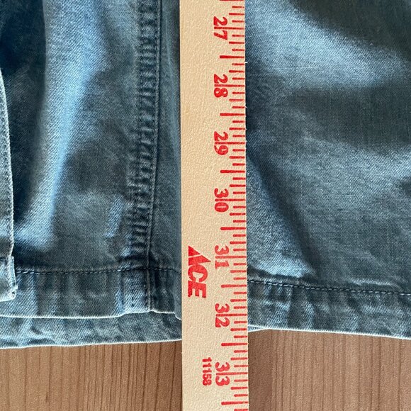 Free People Halter Denim Mini Dress – Medium – Button-Front, Open Back - Picture 10 of 12